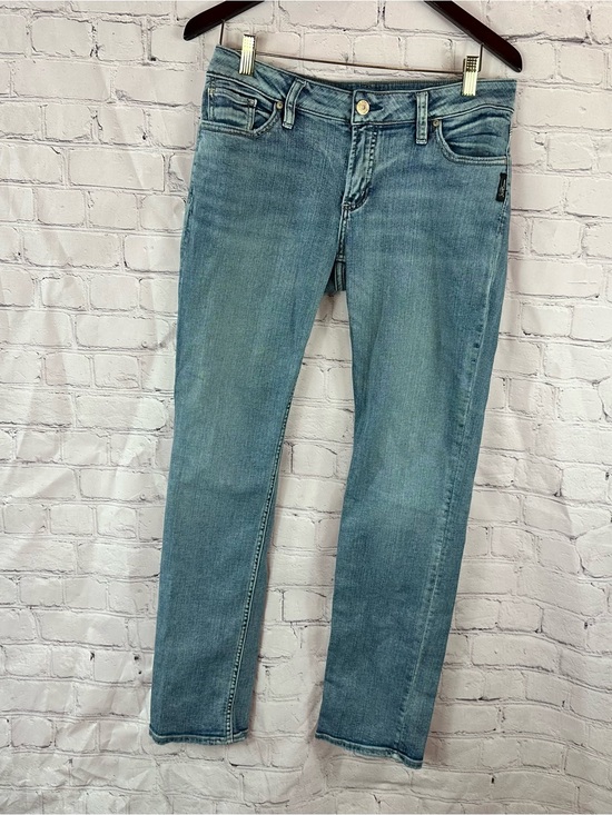 Silver Jeans Denim - Silver Jeans suki straight Womens 31 faded Denim boho western classic